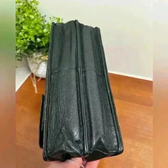 Vintage Brighton Croco Embossed Wallet Organizer Large Brighton Clutch Purse - Picture 4 of 15